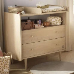 Plan à langer pour commode 2 tiroirs 1 niche my love