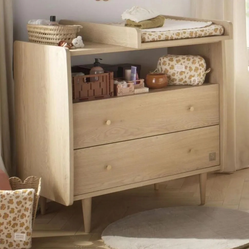 Plan à langer pour commode 2 tiroirs 1 niche my love