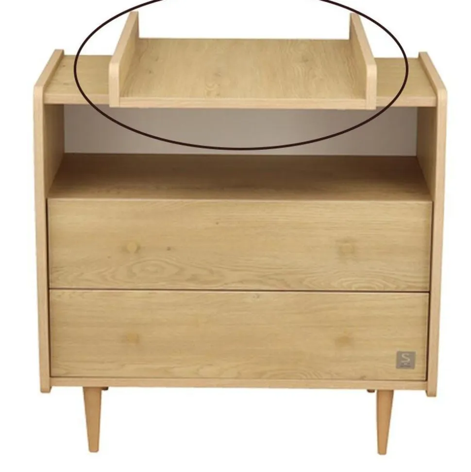 Plan à langer pour commode 2 tiroirs 1 niche my love