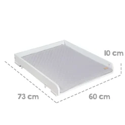 Plan à langer pour machines à laver blanc