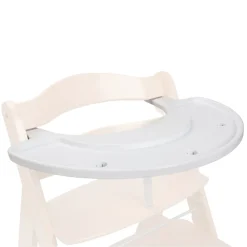 Plateau de jeu pour chaise haute alpha+ bois blanc