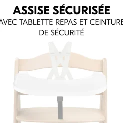 Plateau pour chaise haute en bois arketa click tray