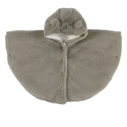 Poncho bébé en fausse fourrure 18-36m - kaki