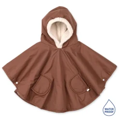 Poncho chaud de voyage imperméable choco