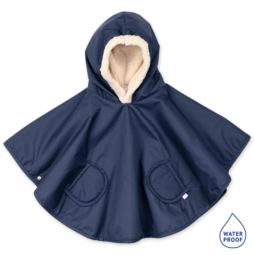 Poncho chaud de voyage imperméable navy
