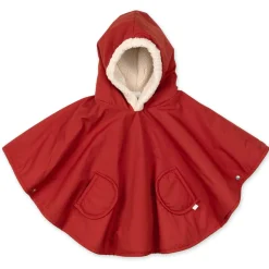 Poncho chaud de voyage imperméable carmin