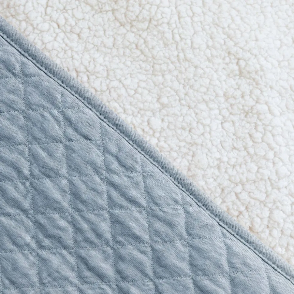 Poncho chaud de voyage pady quilted stone