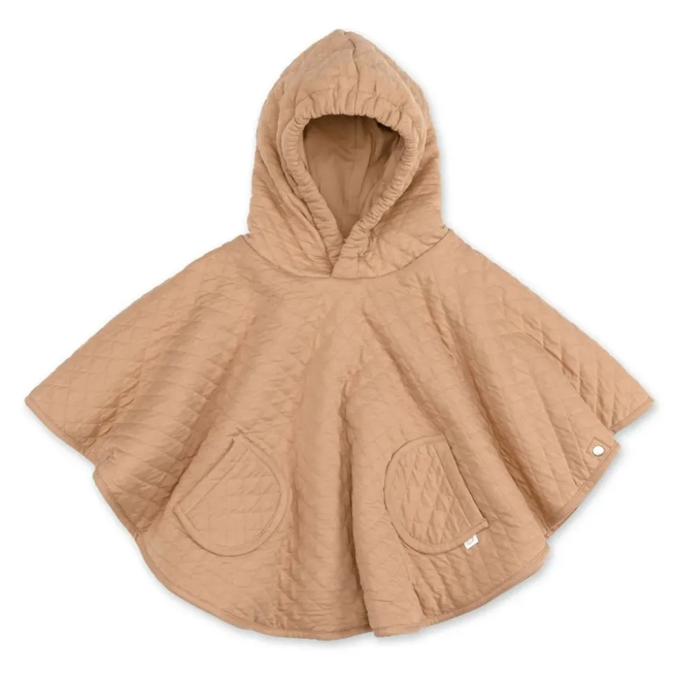 Poncho chaud de voyage pady quilted jersey beige