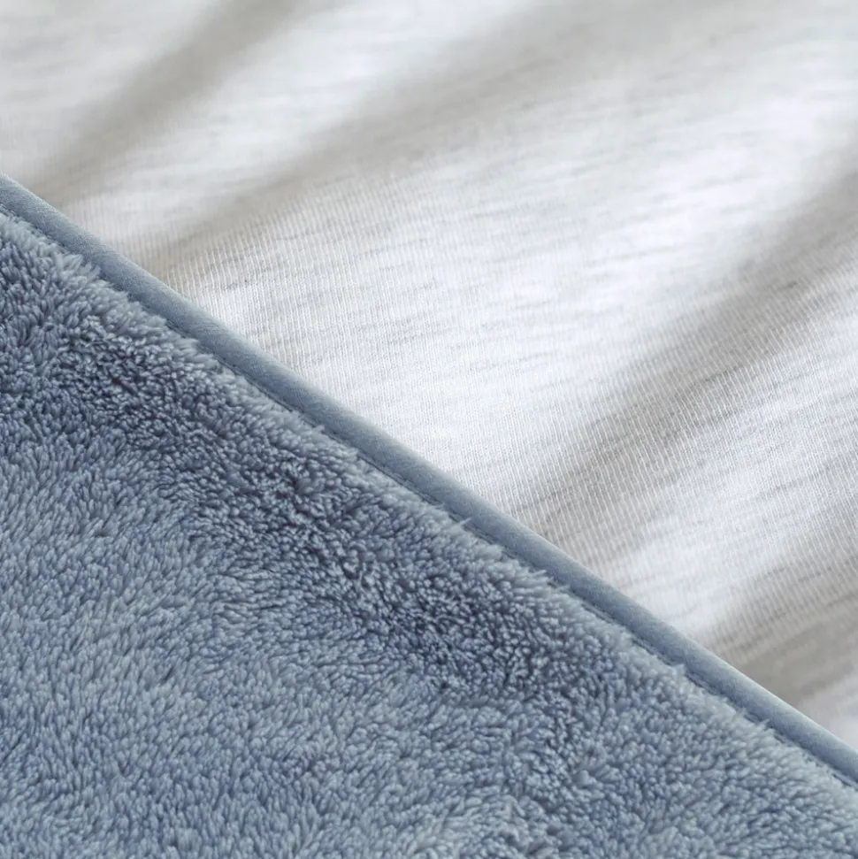 Poncho chaud softy cadum bleu stone