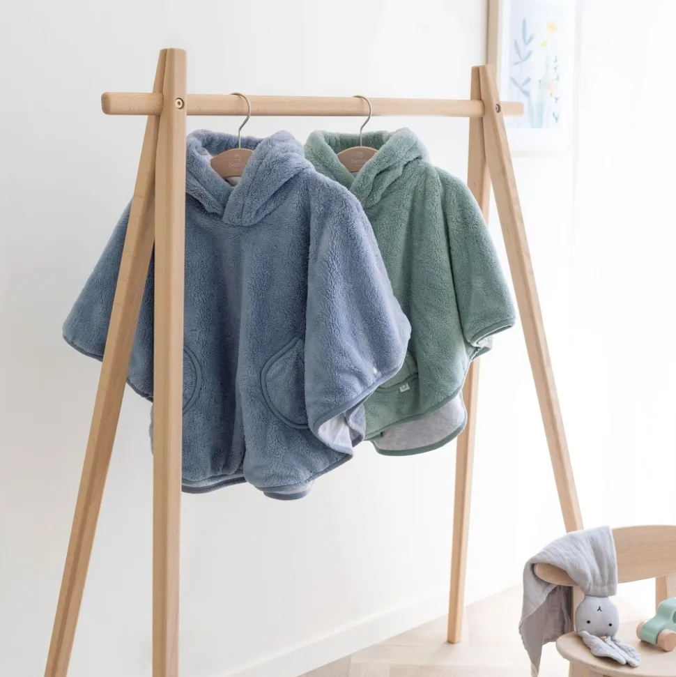 Poncho chaud softy cadum bleu stone