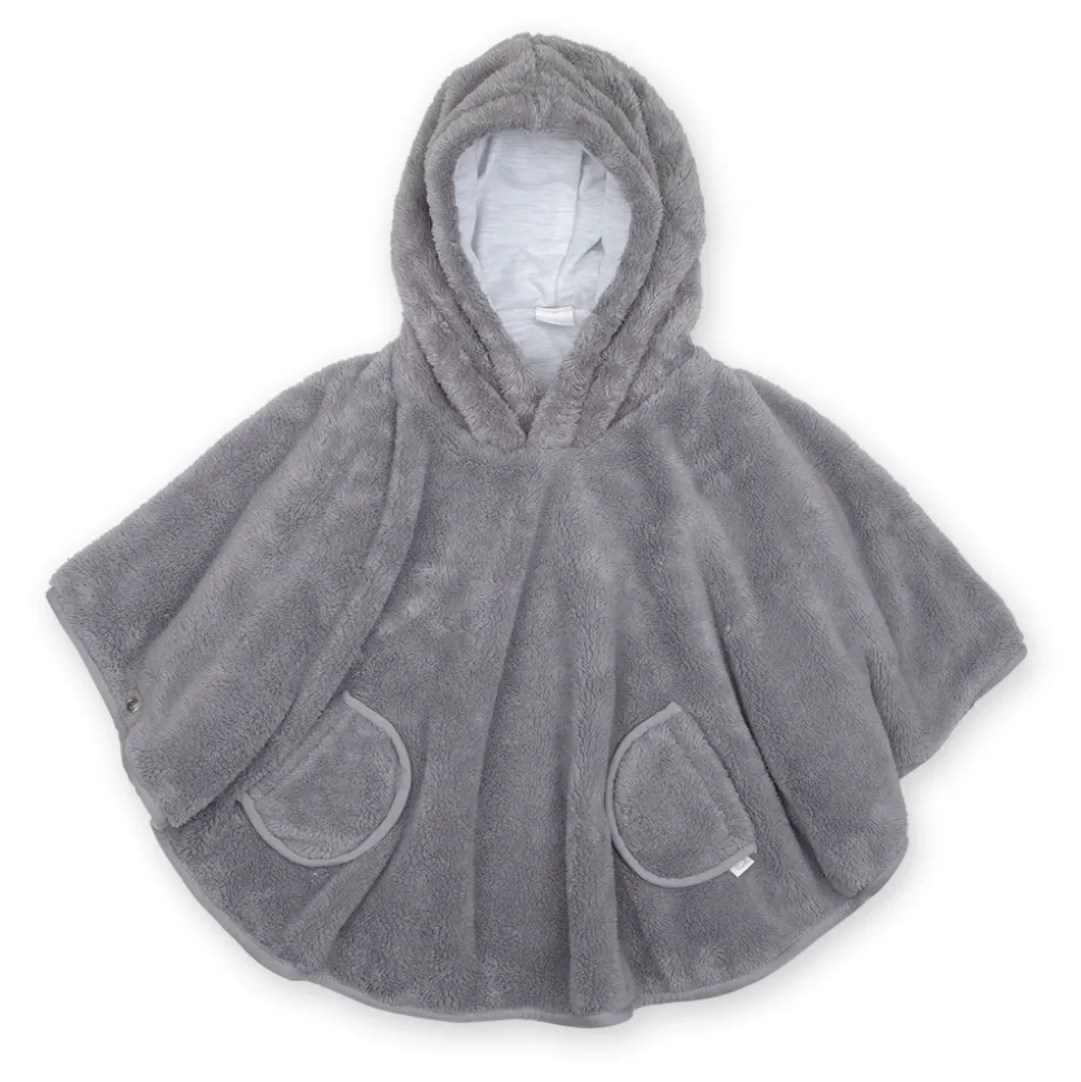 Poncho chaud softy cadum gris anthracite