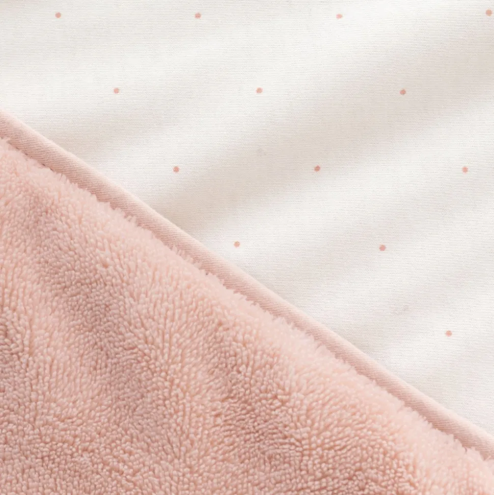 Poncho chaud softy cadum rose