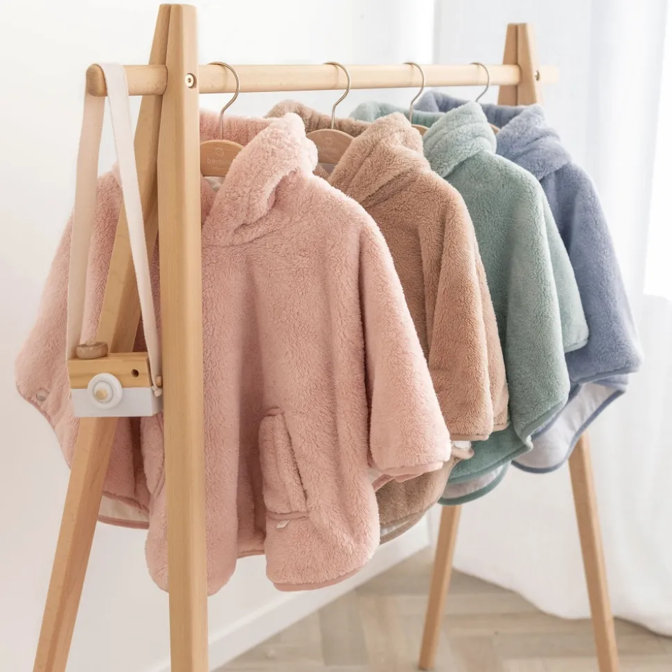 Poncho chaud softy cadum rose