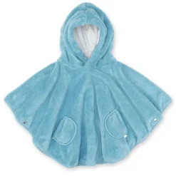 Poncho chaud softy turquoise