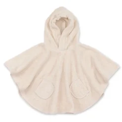 Poncho de bain éponge crème