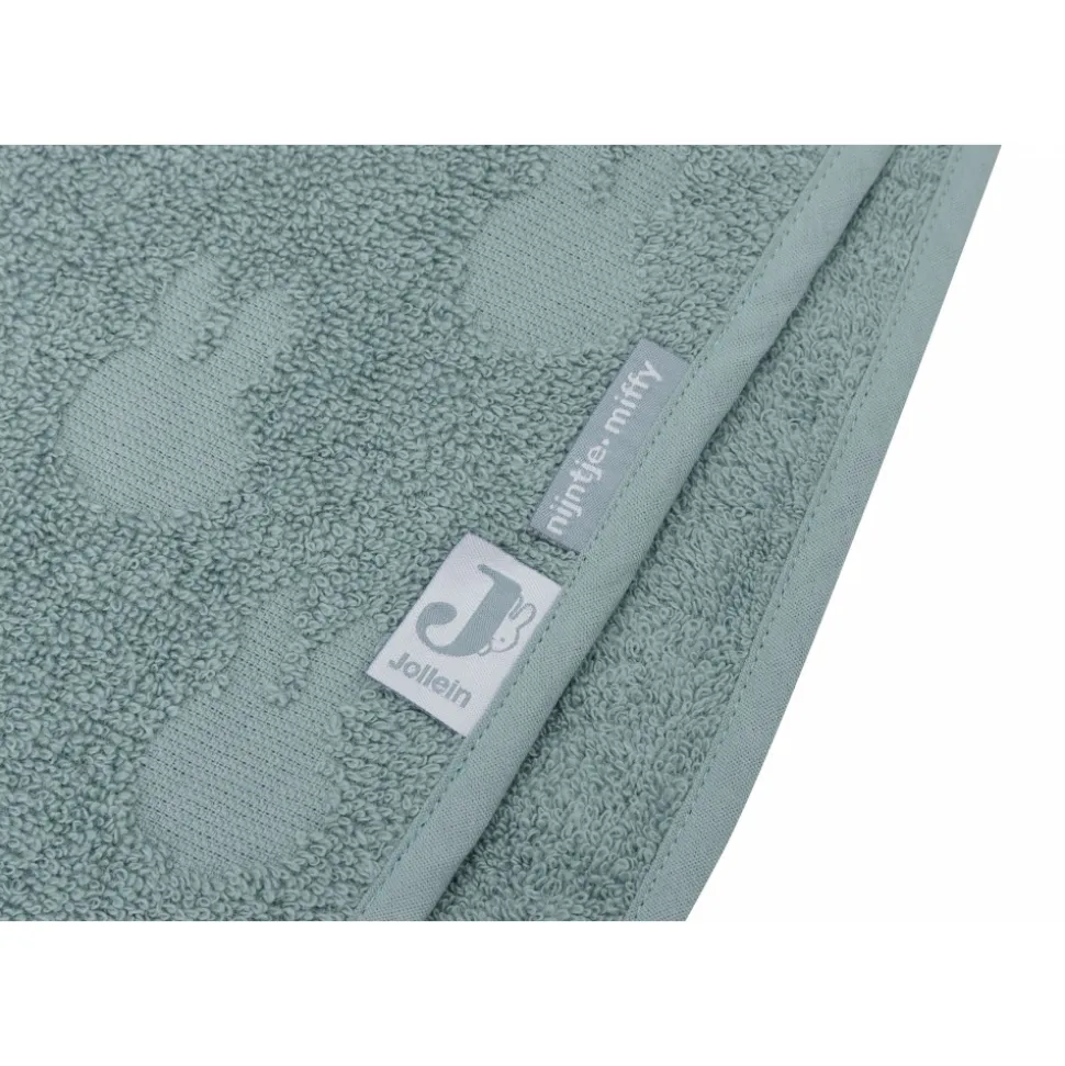Poncho de bain éponge miffy jacquard sea green