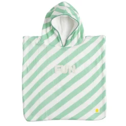 Poncho de bain vert