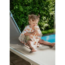 Poncho de plage cœur en fleur 52 x 52 cm