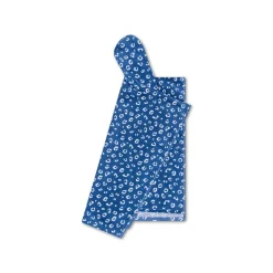 Poncho de plage 65x65 cm léopard bleu