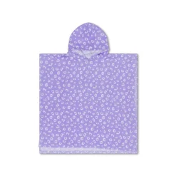 Poncho de plage 65x65 cm léopard lila