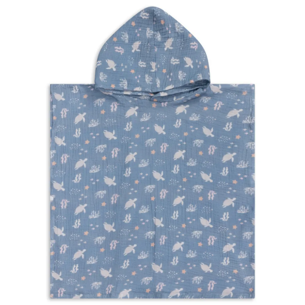Poncho de plage 55 x 50 cm mer de corail