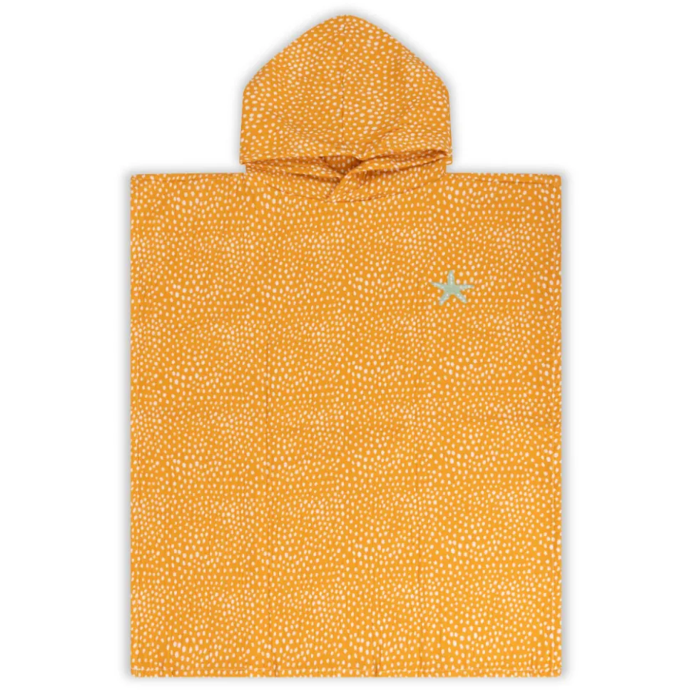 Poncho de plage 55 x 50 cm pois orange