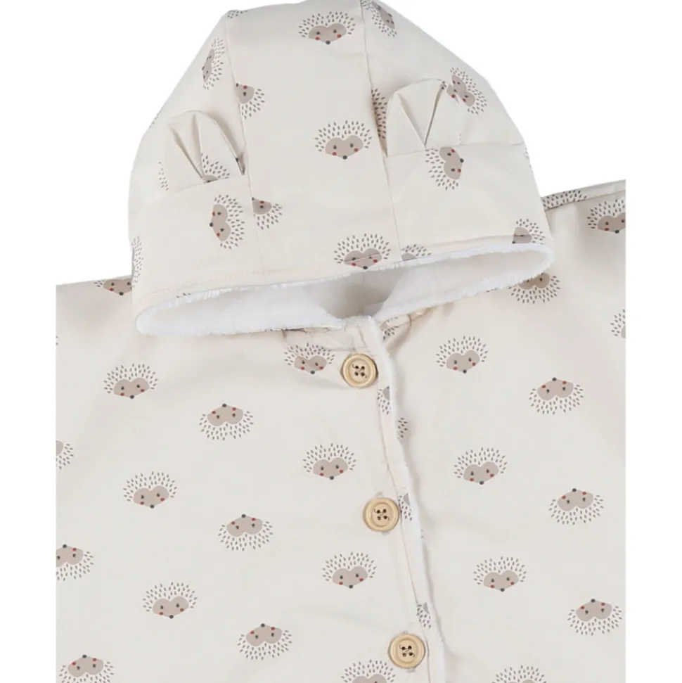 Poncho imperméable avec doublure groloudoux 18-36m - rose