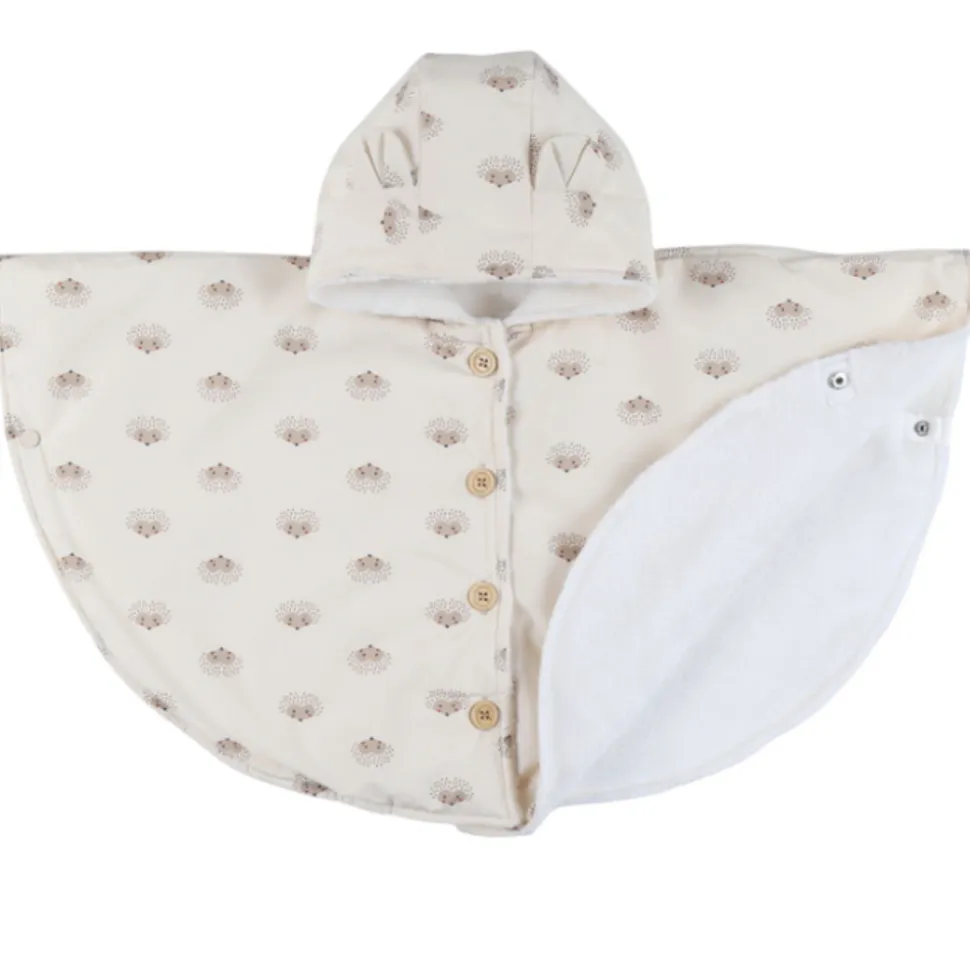 Poncho imperméable avec doublure groloudoux 18-36m - rose