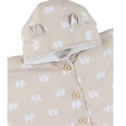 Poncho imperméable avec doublure groloudoux 18-36m - beige