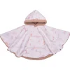 Poncho imperméable avec sherpa mongolfières 12/36mois blanc