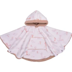 Poncho imperméable avec sherpa mongolfières 12/36mois blanc