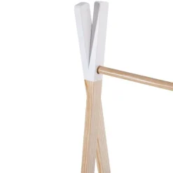 Portant à vêtements enfant bois et blanc