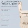 Porte-bébé adapt mesh softflex - gris perle