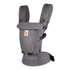 Porte-bébé adapt mesh softflex - gris anthracite