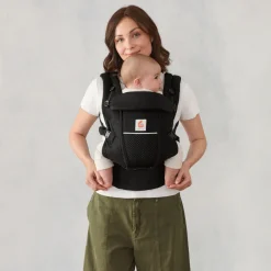 Porte-bébé adapt mesh softflex - noir onyx