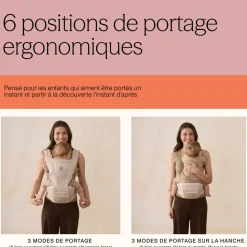 Porte bébé alta hip seat camel brown