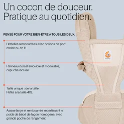Porte bébé alta hip seat natural beige