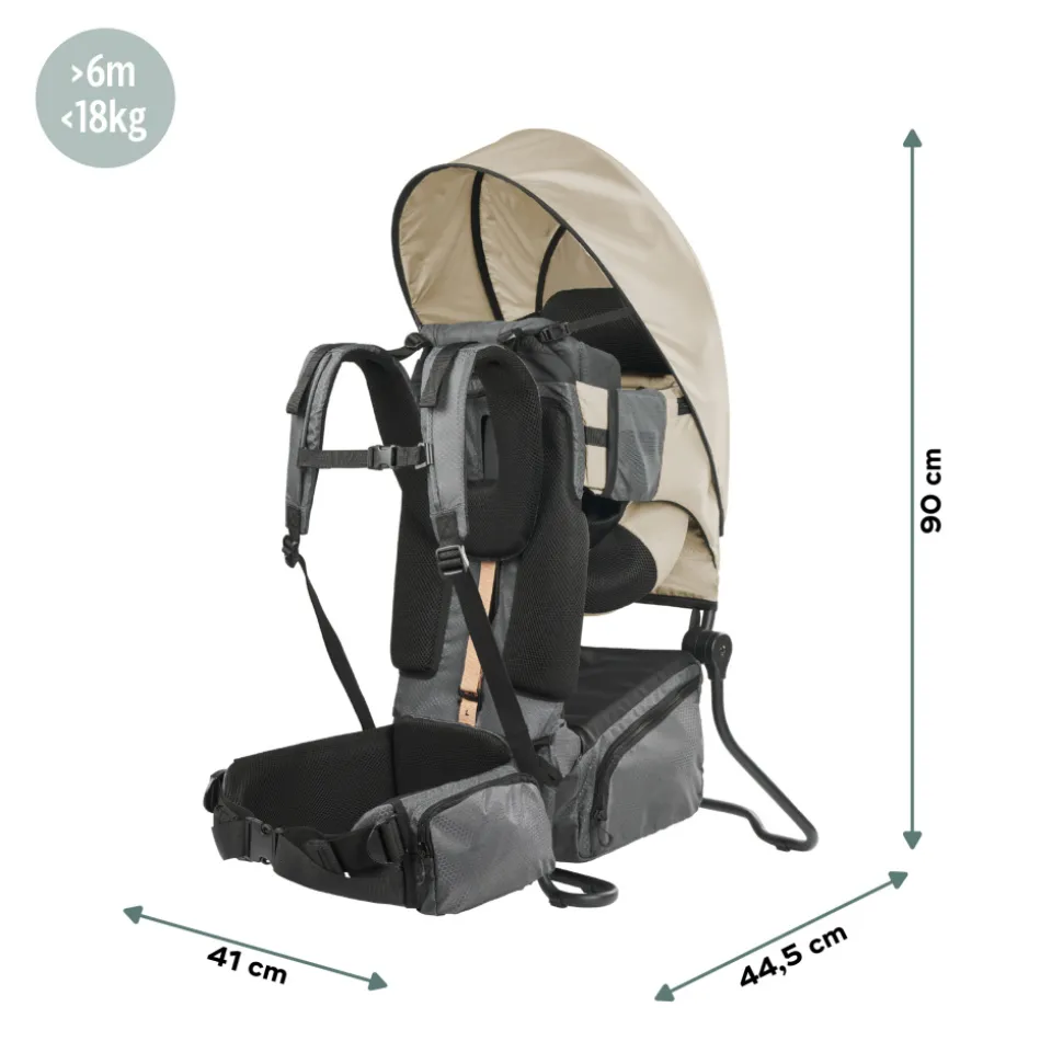 Porte bébé de randonnée avec housse de pluie moov & hike dune