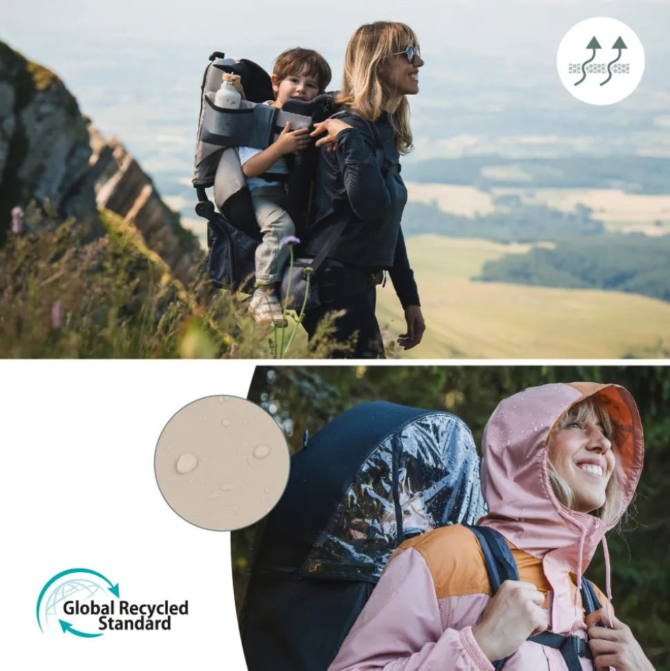 Porte bébé de randonnée avec housse de pluie moov & hike dune
