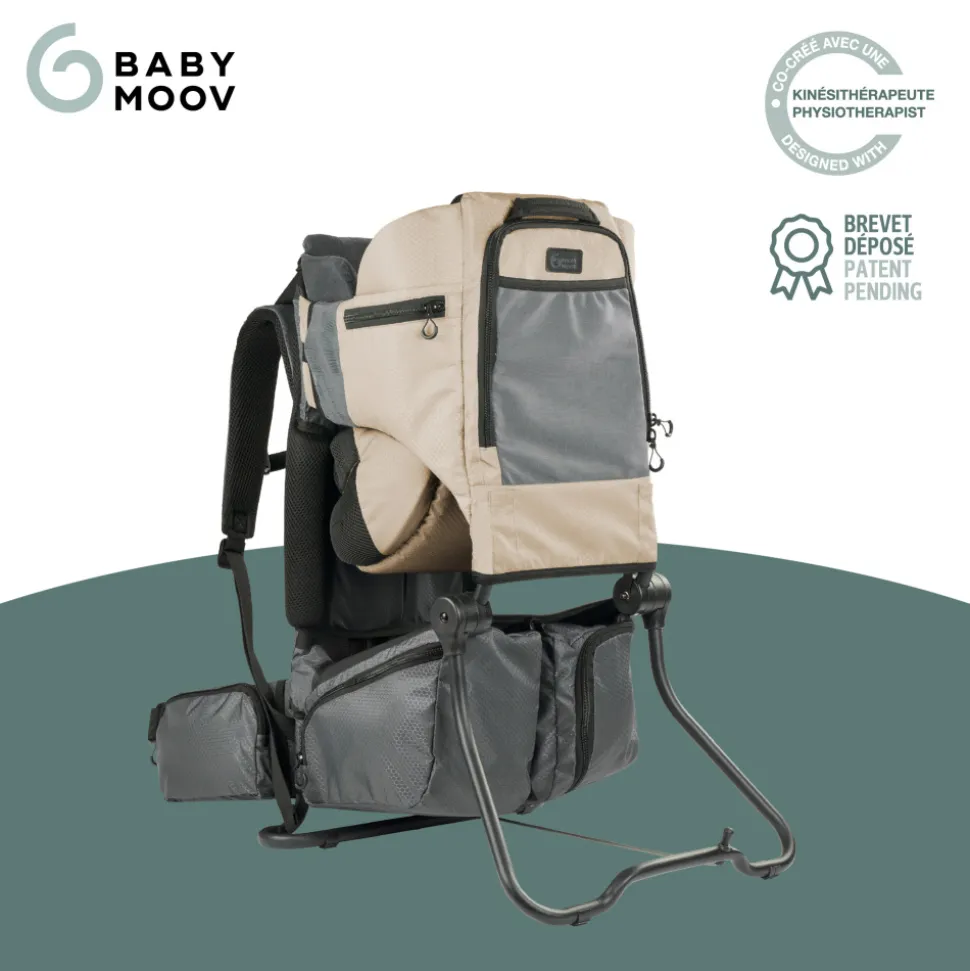 Porte bébé de randonnée avec housse de pluie moov & hike dune