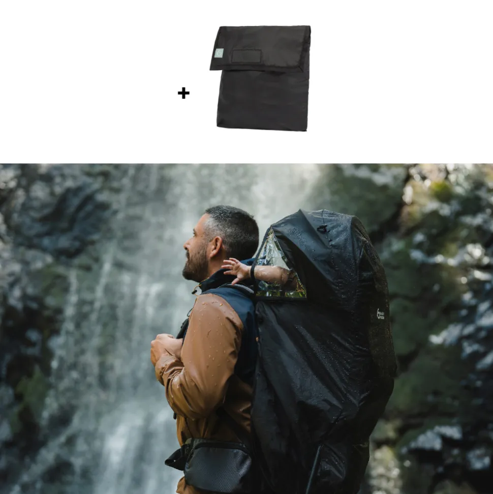 Porte bébé de randonnée avec housse de pluie moov & hike dune