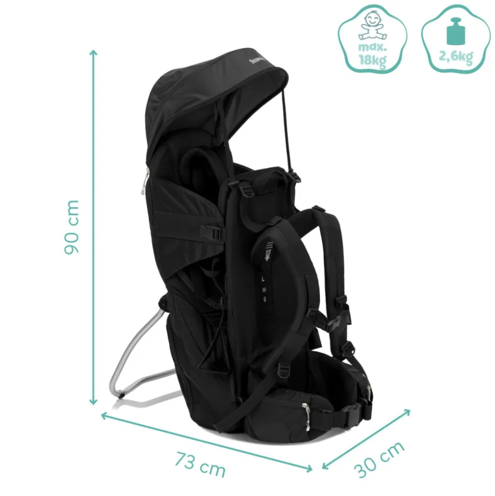 Porte-bébé de randonnée noir
