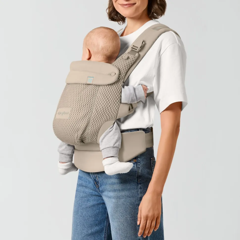 Porte-bébé ergonomique amya évolutif et respirant almond beige