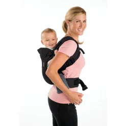 Porte bébé flip 4 en 1 denim noir et or