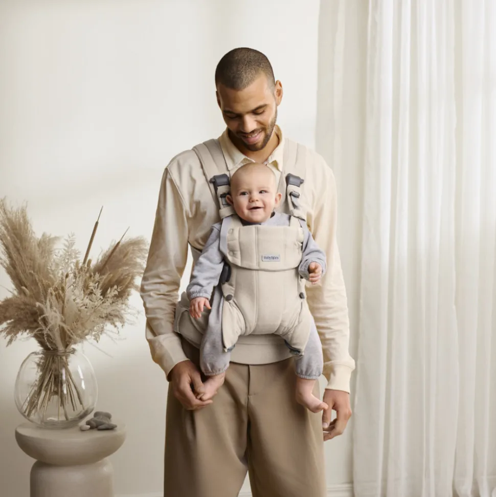Porte bébé harmony melange tissé beige clair
