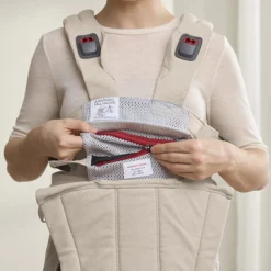 Porte bébé harmony melange tissé beige clair