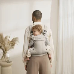 Porte bébé harmony melange tissé beige clair
