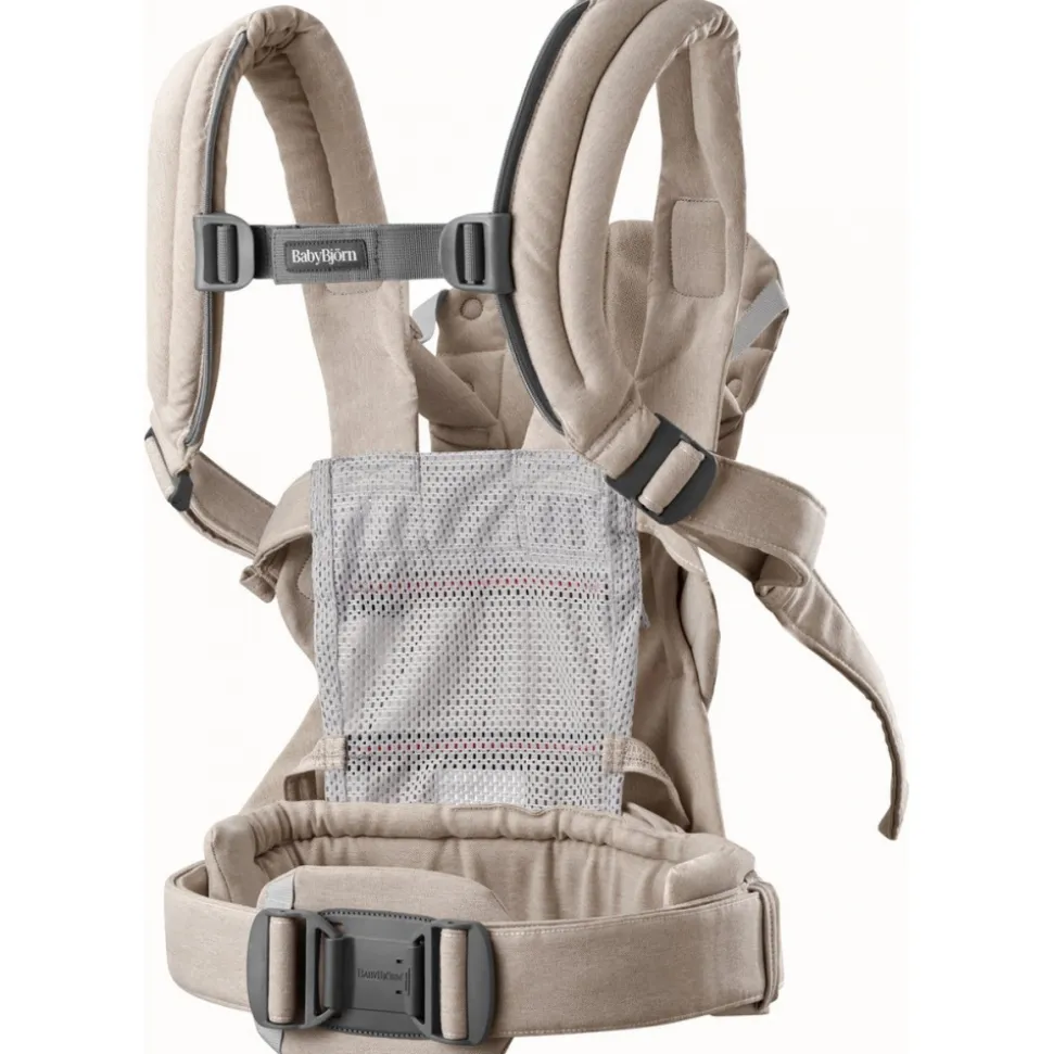 Porte bébé harmony melange tissé beige clair