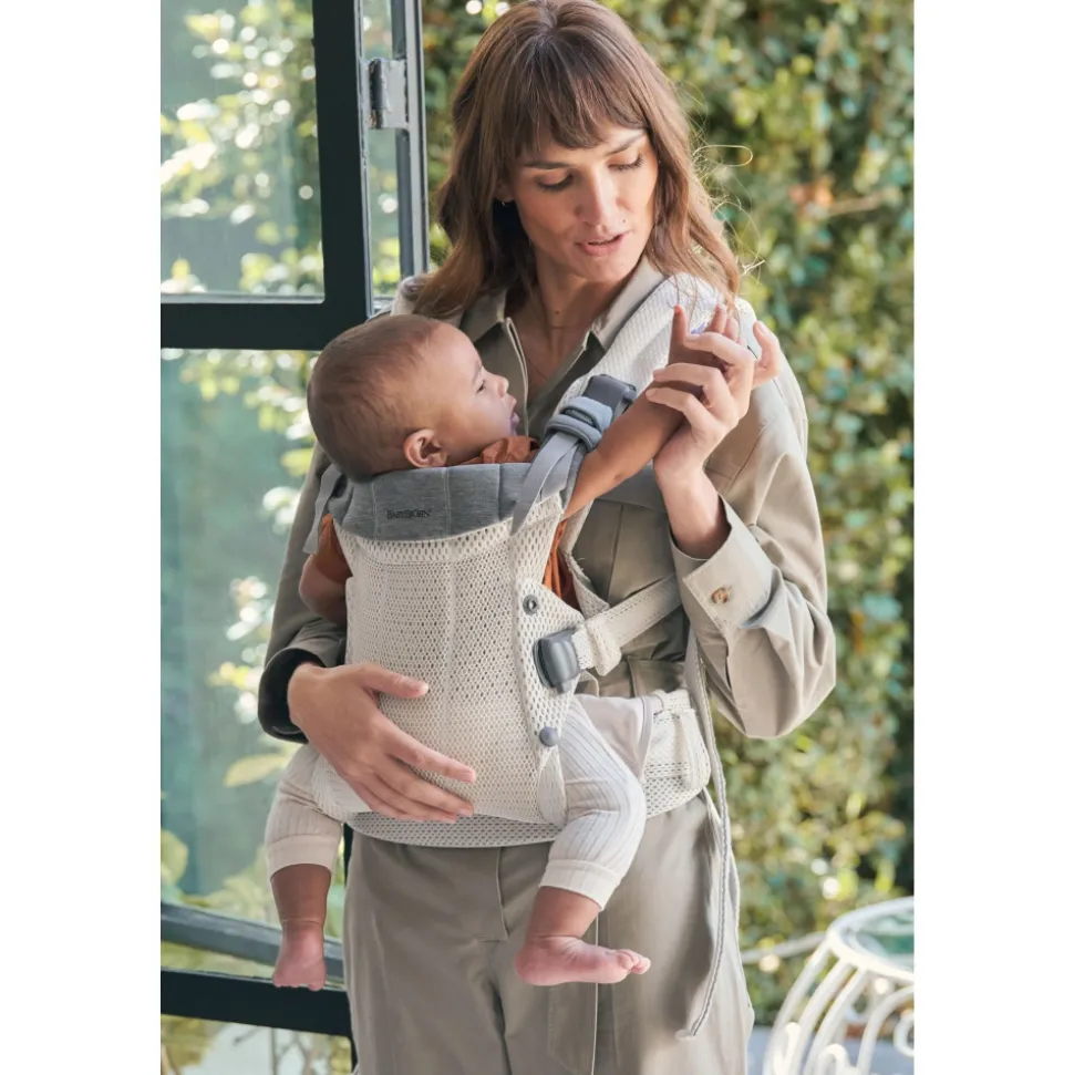 Porte bébé harmony mesh 3d crème