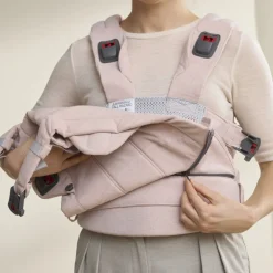 Porte bébé harmony tissé chiné rose